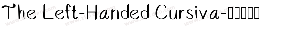The Left-Handed Cursiva字体转换